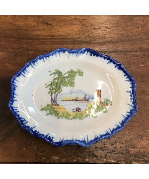 PLAT EN FAÏENCE DU XIX