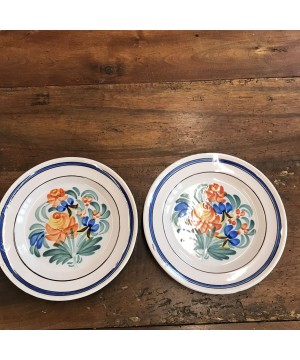 DUO D'ASSIETTE EN FAIENCE...